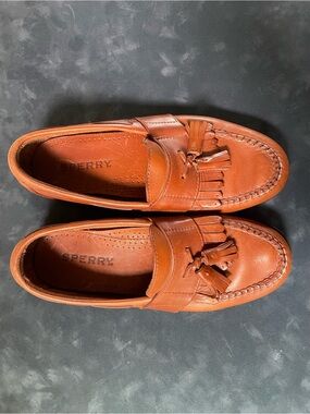 Sperry Tremont Kiltie Tassel Loafers — Cognac Leather — Men’s Size 7M